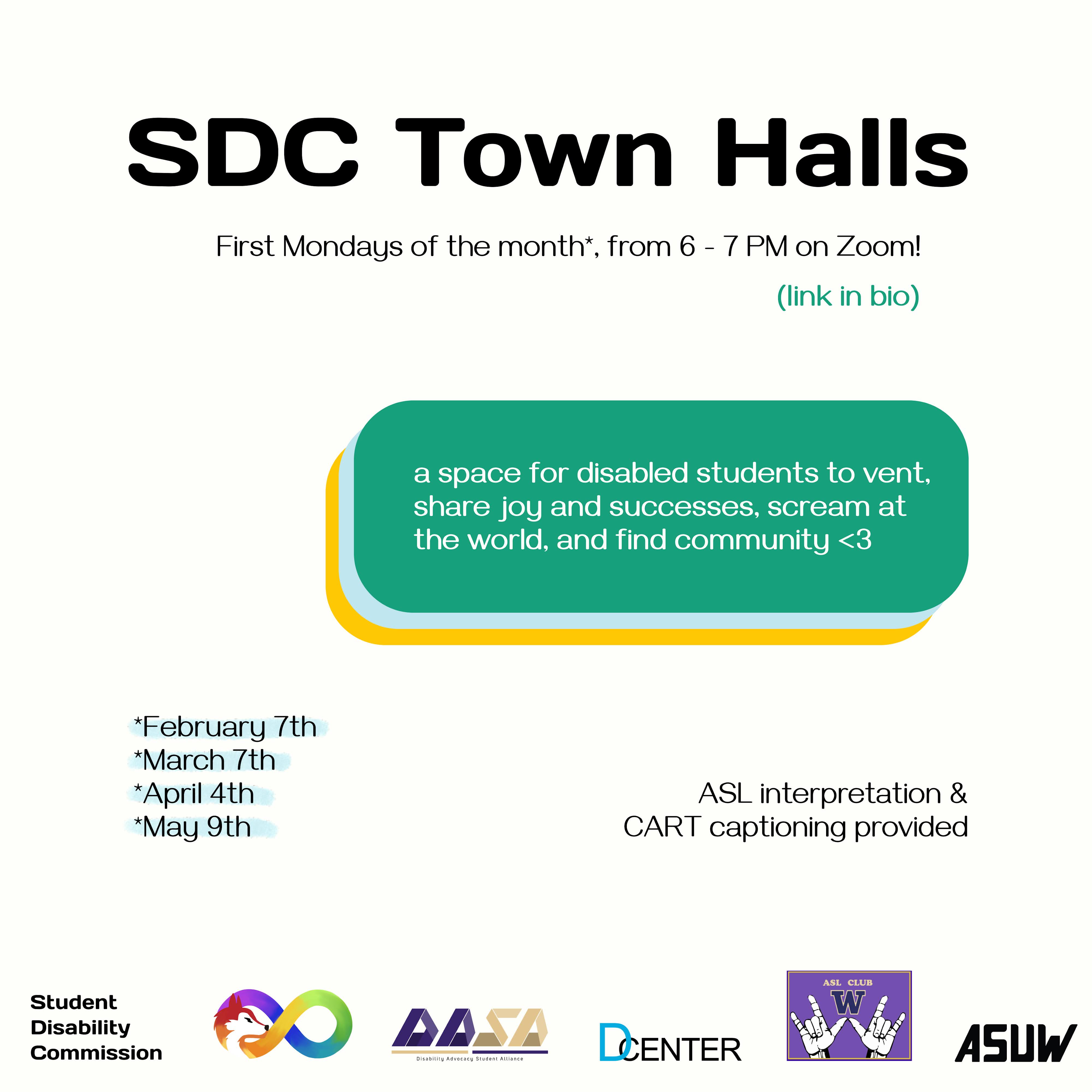 SDC Town Hall Poster